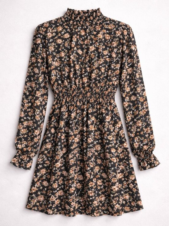 Cupshe Dresses & Skirts - NWT Cupshe Women's Dancing Queen Ditsy Floral Print A-Line Mini Dress Size Large